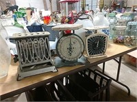 Antique Toaster & Two Kitchen Scales