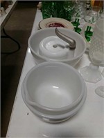 4 Milk Glass Kitchen Bowls & More