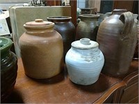 Two Stonware Jars