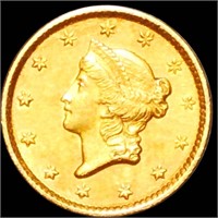 1852 Rare Gold Dollar UNCIRCULATED