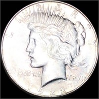 1922-S Silver Peace Dollar NEARLY UNCIRCULATED