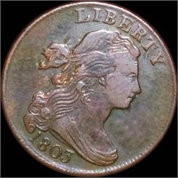 1803 Draped Bust Large Cent XF