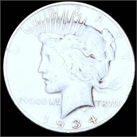 1934-D Silver Peace Dollar NICELY CIRCULATED