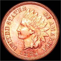 1884 Indian Head Penny GEM PROOF RED