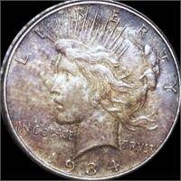 1934 Silver Peace Dollar ABOUT UNCIRCULATED