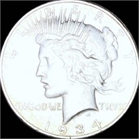 1934-D Silver Peace Dollar LIGHTLY CIRCULATED