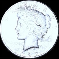 1927-S Silver Peace Dollar LIGHTLY CIRCULATED