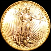1914-D $20 Gold Double Eagle UNCIRCULATED