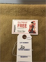 Great Clips free haircaut