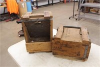 (2) WWII Ammo Boxes
