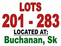 ~ LOTS 201 - 283 / LOCATED AT: BUCHANAN, sK