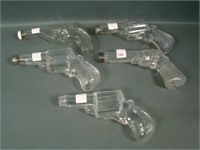 Lot of 5 Figural Pistol Candy Containers
