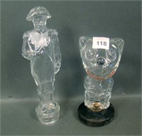 Two Piece Glass Candy Container Lot