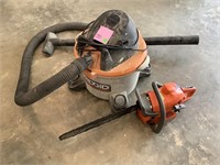 Rigid Shop Vac & Chain Saw