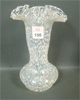 Dugan White Spatter Tri Cornered CRE Vase