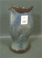 Dugan Frit Amethyst 3 Peaks Tri Pinched Vase