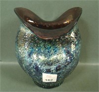 Dugan Frit Amethyst 2 Sided Double Pinched Vase