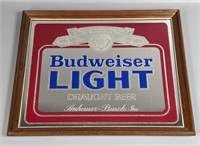 Vintage Budweiser Light Bar Mirror