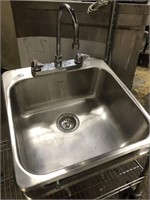 1X SS DROP IN SINK W/ FAUCET & STRAINER
