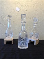 3 Waterford Decanters