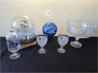 Crystal Footed Bowl, Grazing Ball ++