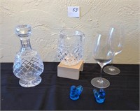 Waterford Decanter, Riedel Wine Glasses ++
