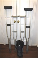 Crutches & Medical Boot Size large
