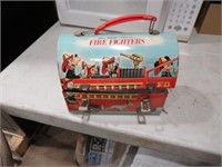 Vintage Walt Disney Firefighters Lunch Box w/
