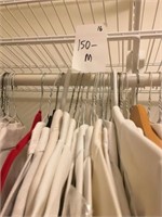 (16) High End White Dress Shirts (S.Lg)