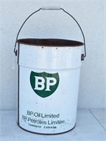 Vintage  Metal BP Oil Ltd 5 Gallon Pail (Toronto)