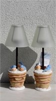 2 pcs Tea Light Lamps - Candle Holders