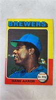 1975 Hank Aaron & Uncut Baseball Cards