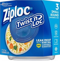 1 BOX Ziploc Twist 'n Loc Containers (9 TOTAL)
