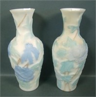 Two Consolidated Floral Decorated Vases