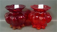 2 Consolidated Catalonian 117 Violet Vases