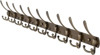 Dseap Wall Mounted Coat Rack - 10 Tri Hooks