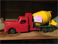 Concrete toy truck