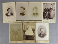 Seven Antique Cabinet Cards