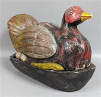 Vintage Wooden Chicken