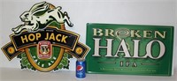 2 Windemere Beer Signs - Hop Jack, Broken Halo
