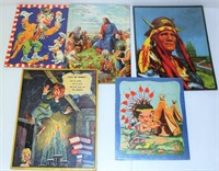 5 Vintage Children's Puzzles - All There