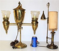 2 Vintage Table Lamps Nice But Not Tested