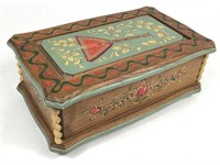 Swiss Reuge Musical Hand Painted Music Box