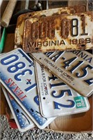 Group of VA LICENSE plates