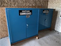 2 metal storage cabinets