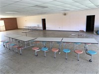 3 Mobile Cafeteria Tables