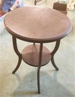 Antique Round Top Side Table