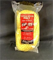New hollow braid poly rope hundred foot