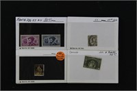 Worldwide Stamps higher val dealer cards CV $1250+