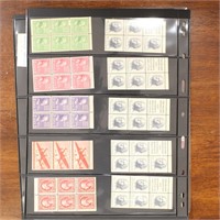 US Stamps Mint NH Booklet Panes on Vario pages, in
